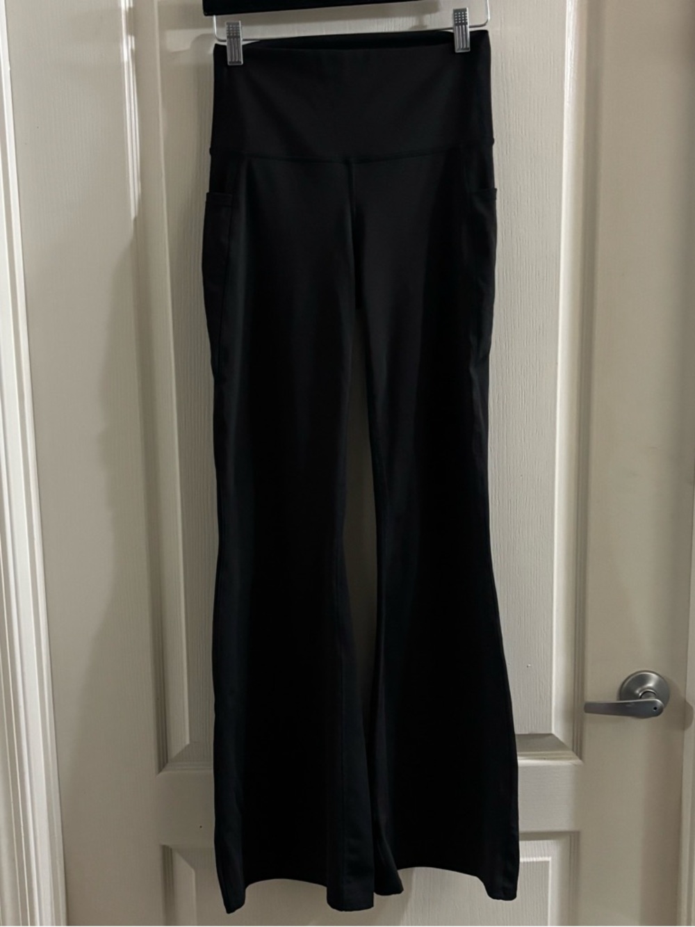 Zenana Outfitters Black Boot Cut Active Pants with Side Pockets